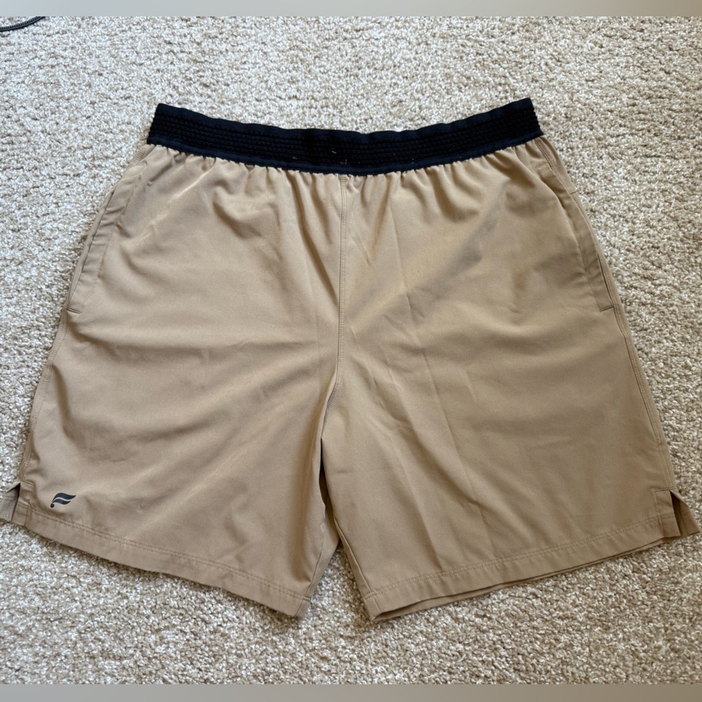Fabletics Men’s Tan Athletic Shorts